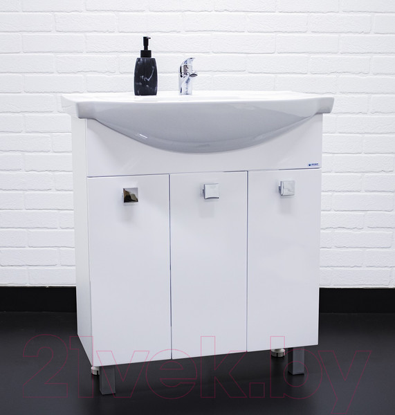Изображение товара Тумба под умывальник Айсберг Элеганс 75 Мега без ящика