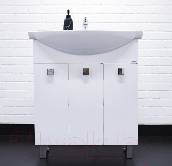 Изображение товара Тумба под умывальник Айсберг Элеганс 75 Мега без ящика