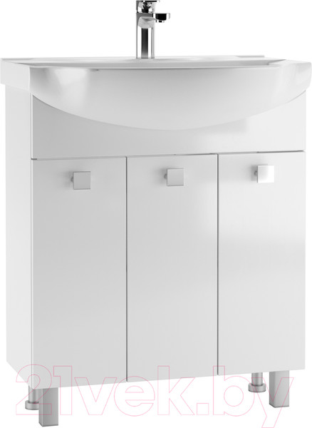 Изображение товара Тумба под умывальник Айсберг Элеганс 75 Мега без ящика