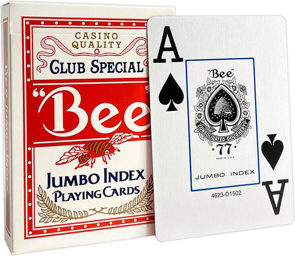 Изображение товара Игральные карты Bee Jumbo Index Red & Blue / 1001770