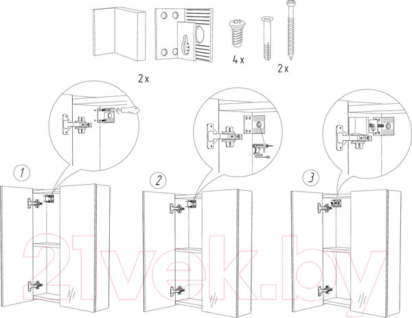 Изображение товара Шкаф с зеркалом для ванной Айсберг Мечта 70