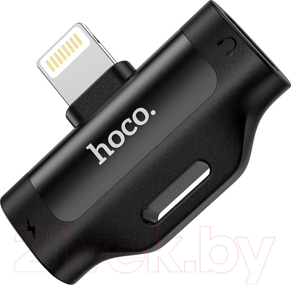 Изображение товара Адаптер Hoco LS31 Lightning - Lightning+Lightning (черный)