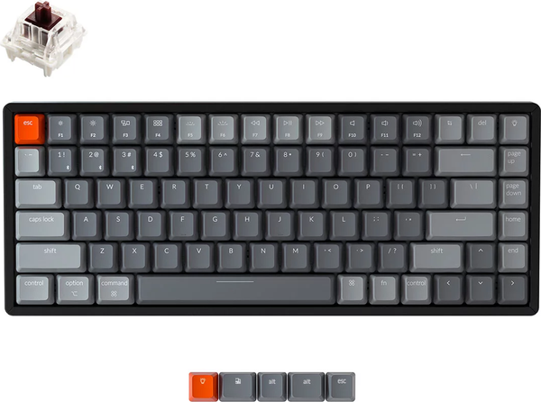 Изображение товара Клавиатура Keychron K2 Gateron Brown Switch Hot Swap RGB подсветка