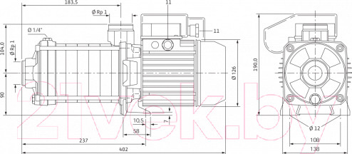 Изображение товара Циркуляционный насос Wilo MHIL106-E-1-230-50-2 (4083890)