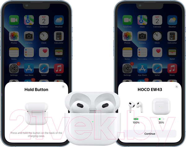 Изображение товара Беспроводные наушники Hoco EW43 TWS (белый)