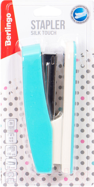 Изображение товара Степлер Berlingo Silk Touch / H2027 (мятный)