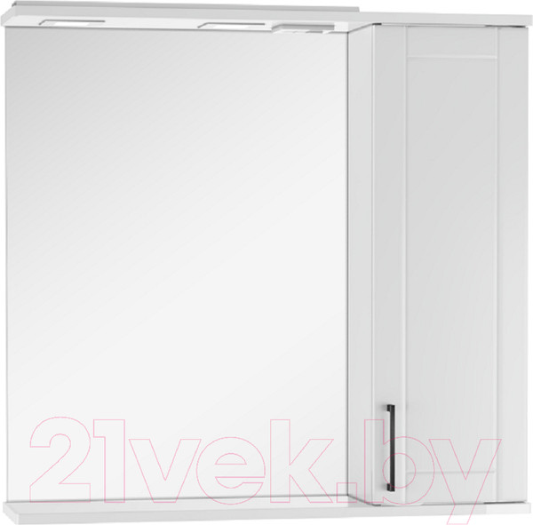 Изображение товара Шкаф с зеркалом для ванной Домино Charlie 80 (правый)