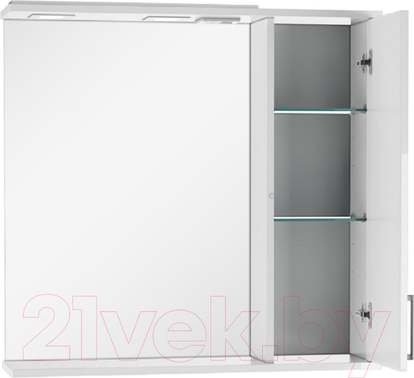 Изображение товара Шкаф с зеркалом для ванной Домино Charlie 80 (правый)