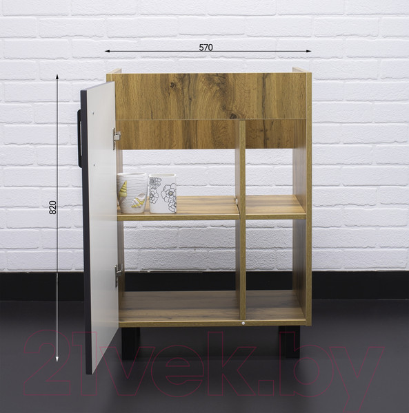 Изображение товара Тумба под умывальник Домино Фостер 60 Craft без ящика