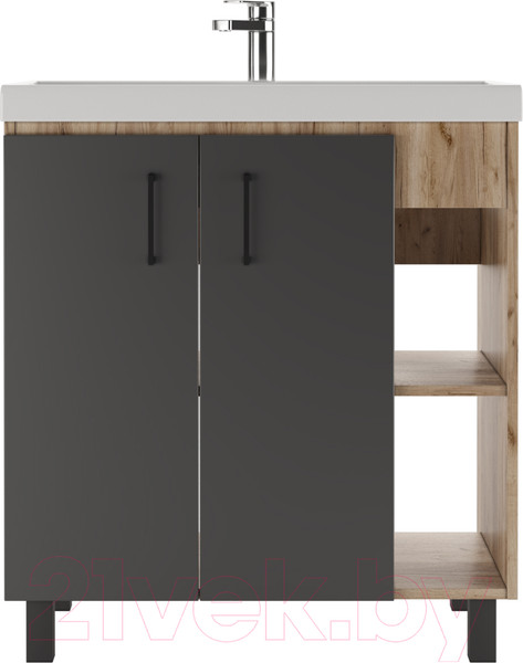 Изображение товара Тумба под умывальник Домино Фостер 80 Craft без ящика