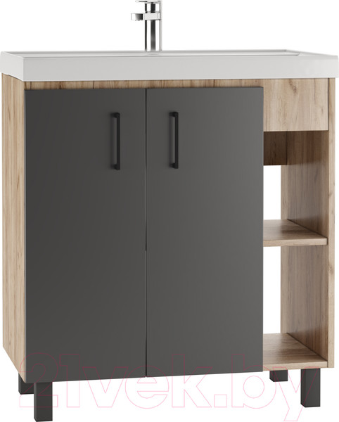 Изображение товара Тумба под умывальник Домино Фостер 80 Craft без ящика