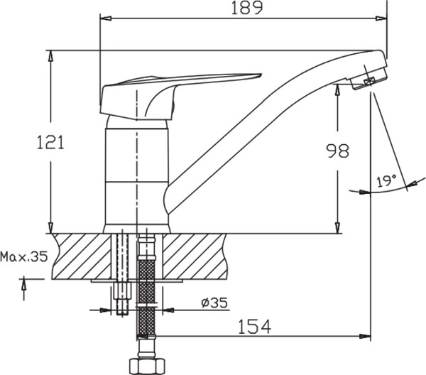 Изображение товара Смеситель Haiba HB4537