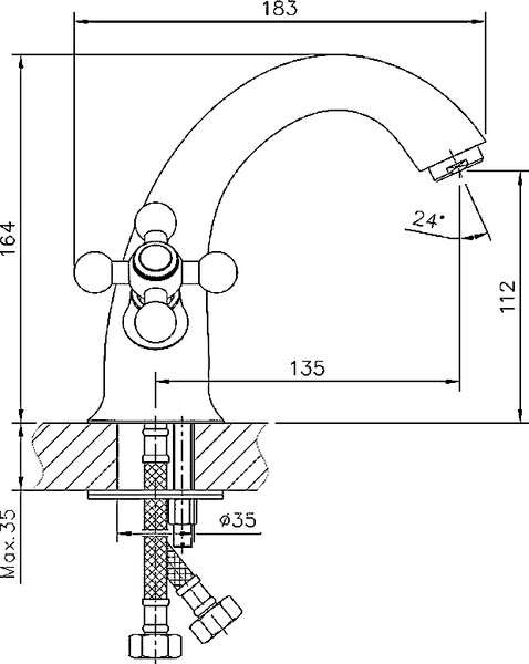 Изображение товара Смеситель Haiba HB1019