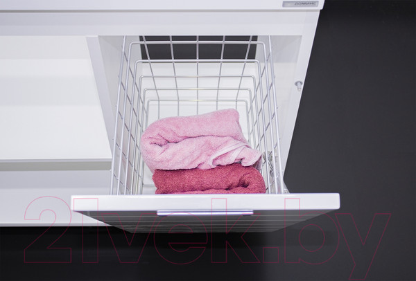 Изображение товара Тумба под умывальник Домино Elen 75 Cube без ящика с корзиной для белья