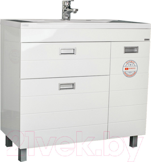 Изображение товара Тумба под умывальник Домино Elen 90 Cube с 2 верхними ящиками В2