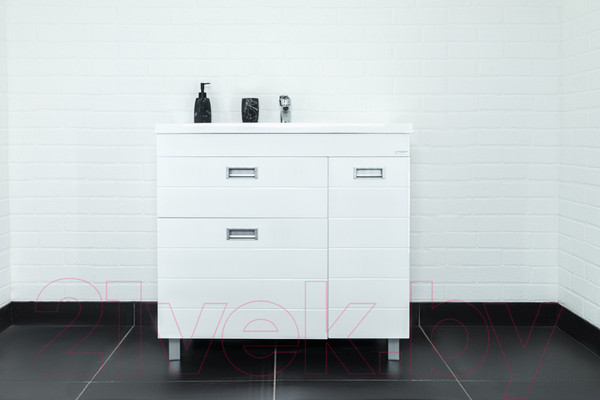 Изображение товара Тумба под умывальник Домино Elen 90 Cube с 2 верхними ящиками В2