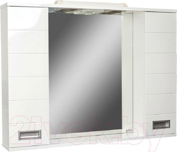 Изображение товара Шкаф с зеркалом для ванной Домино Cube 100