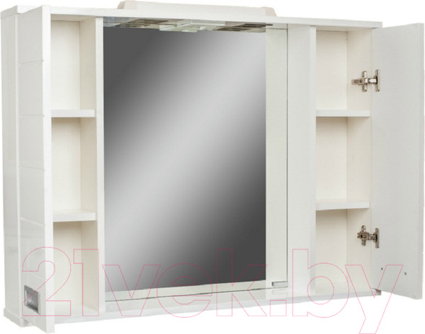 Изображение товара Шкаф с зеркалом для ванной Домино Cube 100