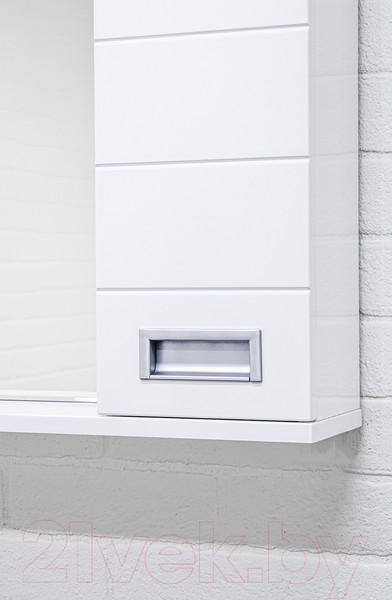 Изображение товара Шкаф с зеркалом для ванной Домино Cube 80 (левый)