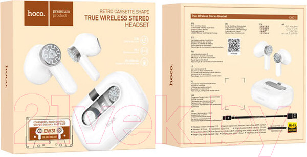 Изображение товара Беспроводные наушники Hoco EW31 TWS (белый)
