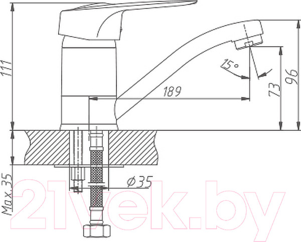 Изображение товара Смеситель Haiba HB4504