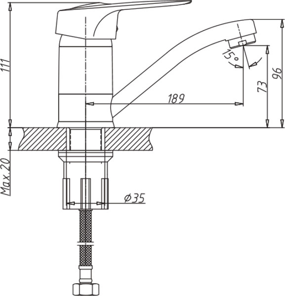 Изображение товара Смеситель Haiba HB4504-2