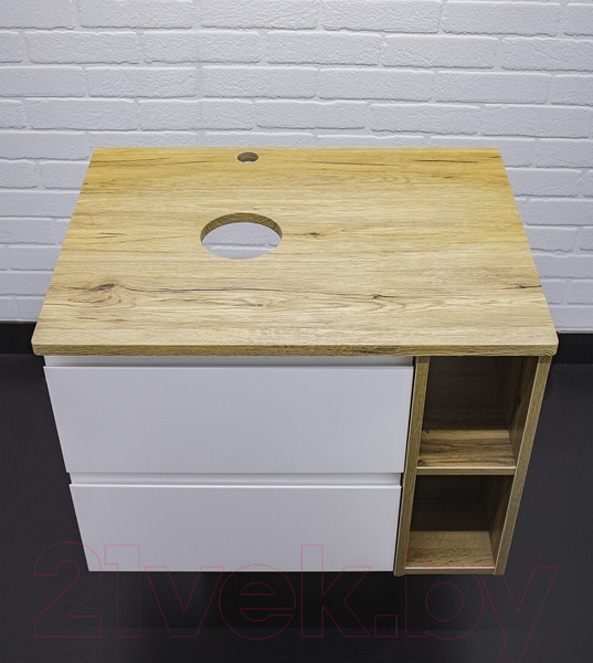 Изображение товара Тумба под умывальник Домино Joy 46 Frost 70 подвесная с двумя ящиками В2