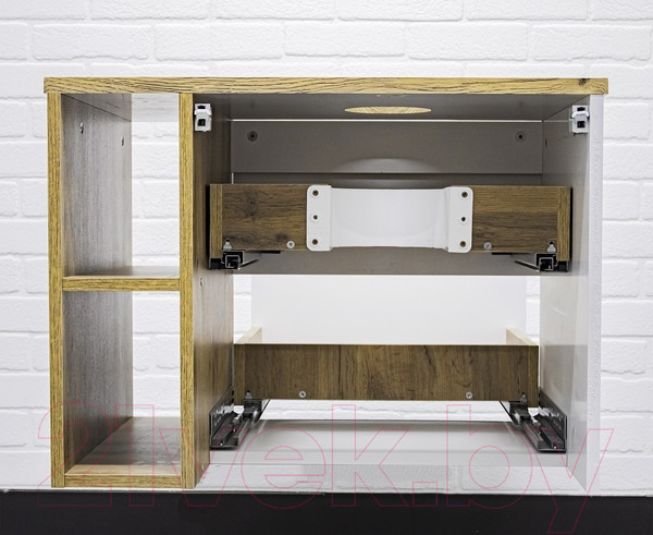 Изображение товара Тумба под умывальник Домино Joy 46 Frost 70 подвесная с двумя ящиками В2