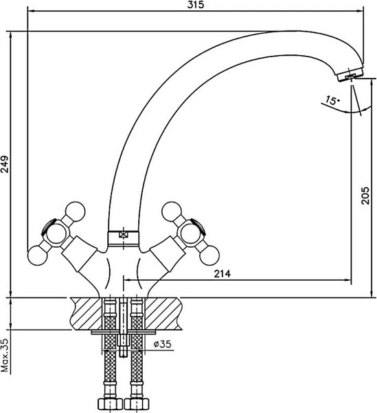 Изображение товара Смеситель Haiba HB4719