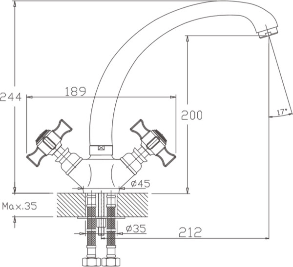 Изображение товара Смеситель Haiba HB4724