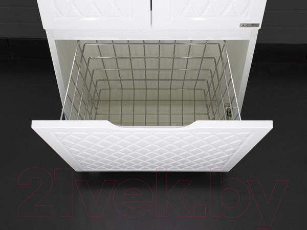 Изображение товара Шкаф-пенал для ванной Домино 3D 50 В1 с корзиной для белья