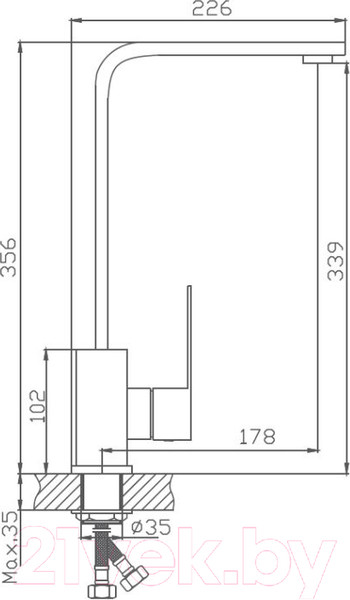 Изображение товара Смеситель Haiba HB70803