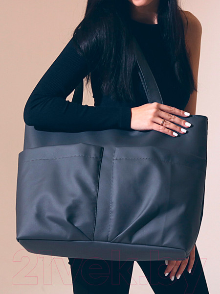 Изображение товара Сумка MT.Style ТОУТ с двумя карманами (графит)