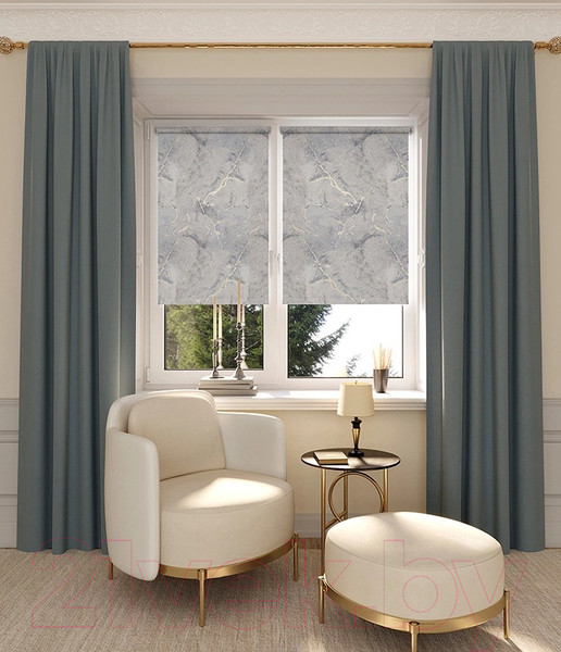 Изображение товара Рулонная штора LEGRAND Фавор 180x175 / 58095812 (темно-серый)