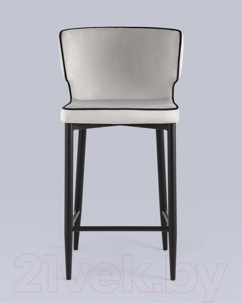 Изображение товара Стул барный Stool Group Матео / MC110C HLR-13/HLR-66 (велюр светло-серый)