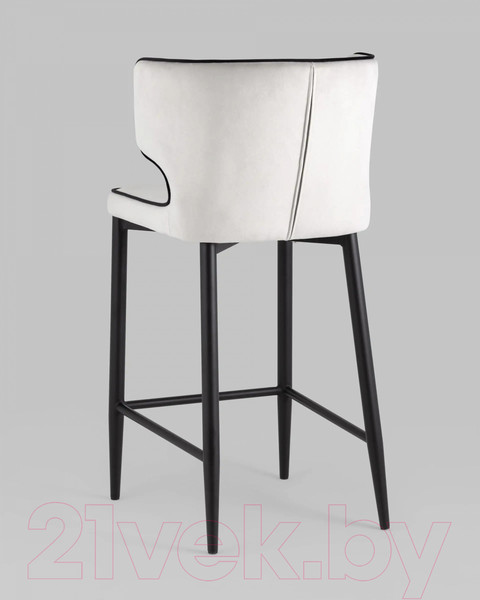 Изображение товара Стул барный Stool Group Матео / MC110C HLR-13/HLR-66 (велюр светло-серый)