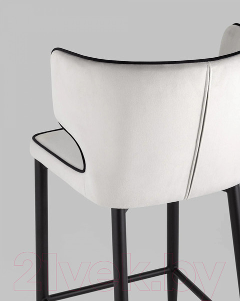 Изображение товара Стул барный Stool Group Матео / MC110C HLR-13/HLR-66 (велюр светло-серый)