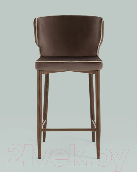 Изображение товара Стул барный Stool Group Матео / MC110C HLR-49/HLR-08 (велюр коричневый)