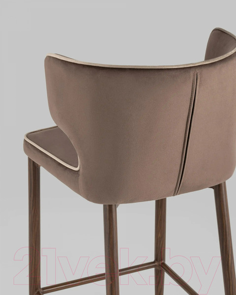 Изображение товара Стул барный Stool Group Матео / MC110C HLR-49/HLR-08 (велюр коричневый)