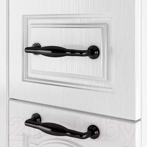 Изображение товара Тумба под умывальник Домино Классика 80 Rich с 2 верхними ящиками (белое дерево)