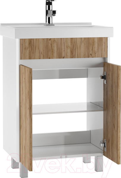 Изображение товара Тумба под умывальник Домино Fest 60 Uno без ящика (дуб вотан)