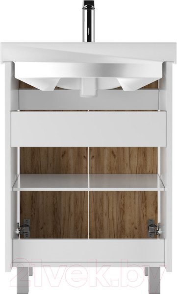 Изображение товара Тумба под умывальник Домино Fest 60 Uno без ящика (дуб вотан)