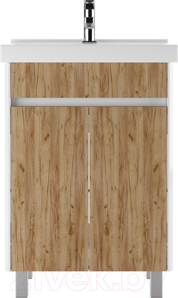 Изображение товара Тумба под умывальник Домино Fest 60 Uno без ящика (дуб вотан)