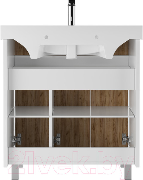 Изображение товара Тумба под умывальник Домино Fest 80 Uno без ящика (дуб вотан)