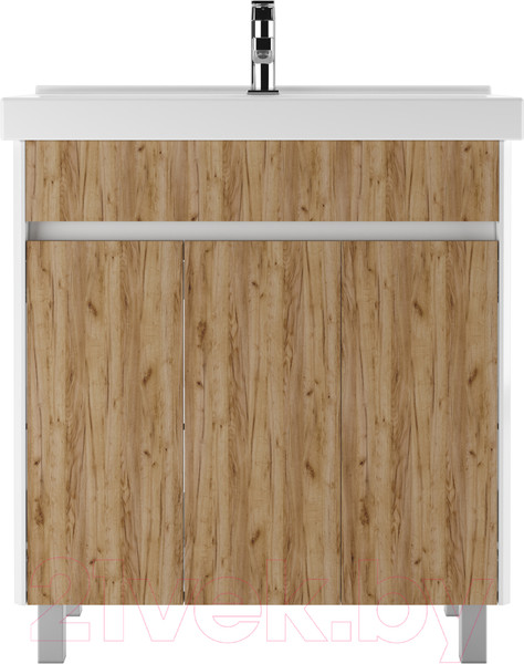 Изображение товара Тумба под умывальник Домино Fest 80 Uno без ящика (дуб вотан)