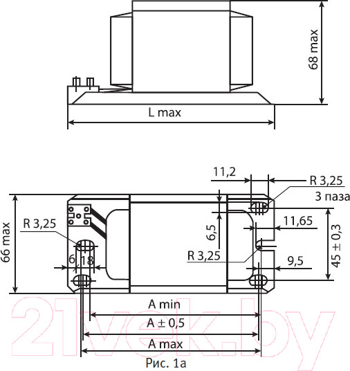 Изображение товара Дроссель для ламп (ЭПРА) Galad 1И400ДРЛ44Н-003 220В / 02278