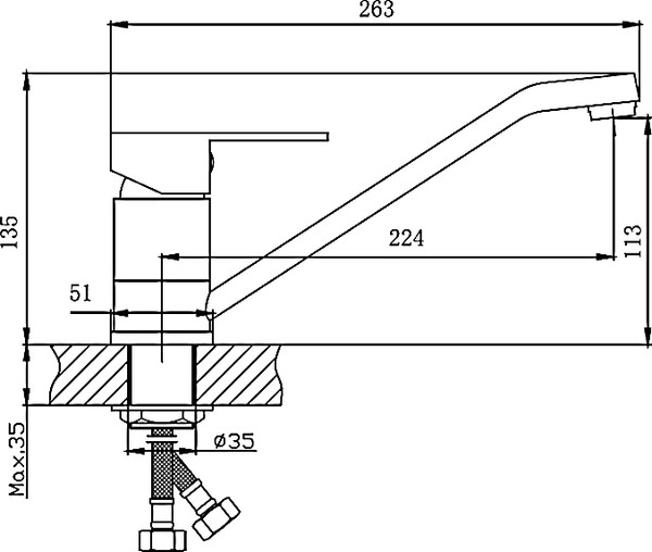 Изображение товара Смеситель Haiba HB42802
