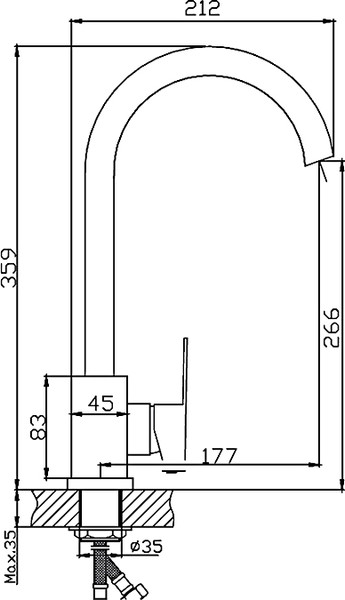 Изображение товара Смеситель Haiba HB70802
