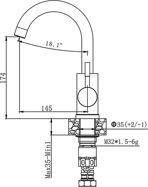 Изображение товара Смеситель Haiba HB72304-3