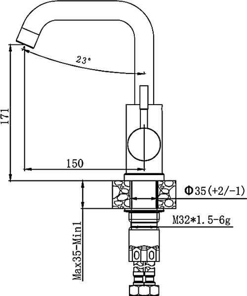 Изображение товара Смеситель Haiba HB72304-4